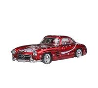1:64 para Benz 190sl Edición Navideña Modelo De Aleación De Coche Decoración De Escritorio Miniaturas De Automoción
