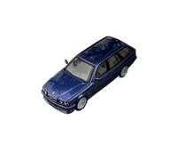 1:64 para BMW E34 Simulación De Aleación De Coche Modelo Estático Clásicos Nostalgia Colección Exhibición Decoración Miniaturas De Automoción(Blue)