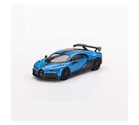 1 64 para Bugatti Chiron Pur Super Running Car Aleación Azul Modelo Fundido Presión Exhibición Colección para Adultos No Control Remoto Modelos