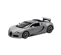 1:64 para Bugatti Veyron Modelo Coche De Aleación Colección De Exhibición De Pasatiempos Adornos A Pequeña Escala Exquisita Artesanía Decoración(Gray)