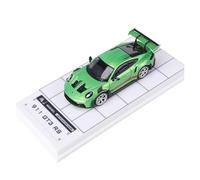 1:64 para El Modelo De Coche De Aleación Porsche 911 GT3 RS, Decoración De Espacio De Exhibición De Escritorio Miniaturas De Automoción(Green)