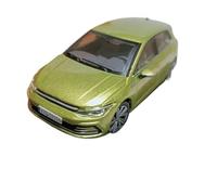 1:64 para Golf MKVIII pequeño cañón Acero Fundido presión Modelo Coche estático aleación colección decoración para el hogar(Green)