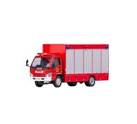 1 64 para Isuzu Truck Box Cargo Modelo De Aleación Colección Decoración Escritorio Exhibición(Rojo)