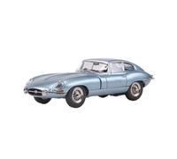 1:64 para Jaguar E-Type Convertible 1961 Azul Hielo con Apertura Delantera Y Trasera Aleación Modelo Coche Miniatura De Colección(Blue Hardtop)