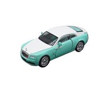 1:64 para Phantom Alloy Green Rare Model Car Diseño De Apertura De Puerta Completa Vehículo Techo Blanco