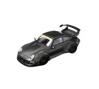 1:64 Porsche 993 RWB - Modelo De Coche De Aleación Fundida A Presión Negro Simulación Colección Obra De Arte Recuerdo Miniaturas De Automoción