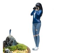 1/64 Scale Photographer Figure Toy - Miniature Character Display | Collectible Diorama Figure For Women, Men And Kids | Street Scene Model