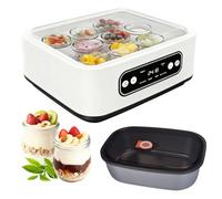 1,6L yogurtera, con 9 tarros de cristal de 100 ml, máquina de yogur hecha en casa