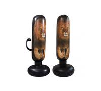 1.6m Inflatable Kid Punching Bag Lion Shape Free Standing Boxing Bag Immediate Bounce-Back Stress Release Toy for Adult