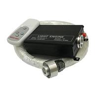 1 6w rgbw Motor 4key Rf Remoto DIRIGIÓ Kit de luz techo estrella fibra óptica 300pcs 2m 0.75mm Lámpara Iluminación
