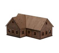 1:72 de Modelo de Casa de Madera de Escritorio, Rompecabezas para Desarmar, Juguetes para Pasatiempos, Manualidades DIY, Escena de Arquitectura de, Estilo b