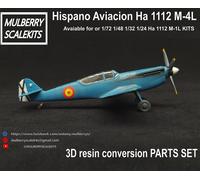 1/72 Hispano Aviacion Ha 1112 M4-L RESIN conversion set MULBERRY SCALE KITS
