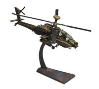 1:72 U.S. Army AH64 Die-Cast Metal Apache Helicopter Gunship Alloy Model Toys Military Model Toy Collection (with Stand) Display Gift