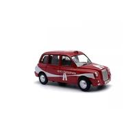 1:76 para TX4 Taxi Aleación Modelo De Coche Clásico Diecast Modelo A Escala Realista Modelo De Juego De Interior