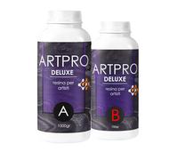 1.7Kg Art Pro Deluxe Epoxi Resina: Ideal Para Superficies Inclinadas, Verticales, Para Recubrimientos, Posavasos, Bandejas - Certificación Atóxica - Asistencia Técnica En Español - 100% Made in Italy