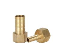 1/8 "1/4" 1/2 "3/8" 3/4 "BSP espiga for manguera cola 6/8/10/12/14/16mm conector hembra conector de tubería de púas de latón conector de tubo de agua Pagoda(6mm barb,1/4")