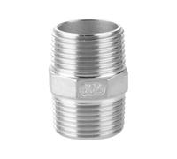 1/8" 1/4" 3/8" 1/2" 3/4" 1" 1-1/2" 2" 3" 4" BSP NPT Male Hex Nipple 201 304 316 Stainless Steel Pipe Fitting Coupler Connector,NPT SS316,1,1/4"