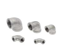1/8 "1/4" 3/8 "1/2" 3/4 "1" 1-1/4 "codo BSP ángulo de 90 grados acero inoxidable 304 rosca hembra adaptador de tanque de peces