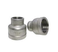 1/8" 1/4" 3/8" 1/2" 3/4" 1" 2" 3" 4" BSP NPT Female Reducer Coupler 304 316 Stainless Steel Pipe Fitting Connector,BSPT SS304,3l4 To 1l2 Inch