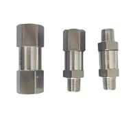 1/8" 1/4" 3/8" 1/2" 3/4" 1" BSP NPT Female Male One Way Check Valve Non-return Inline 304 Stainless Steel Water Gas Steam Oil(Female To Male NPT)