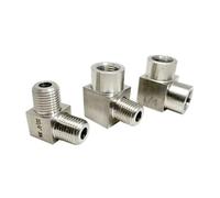 1/8 "1/4" 3/8 "1/2" 3/4 "1" BSP rosca macho hembra 304 codo de acero inoxidable conector de instalación de tuberías resistente a alta presión(Female 1/2")