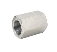 1/8 "1/4" 3/8 "1/2" 3/4 "1" hilo femenino 304 tuerca hexagonal de acero inoxidable conector de instalación de tuberías resistente a alta presión(3/4")