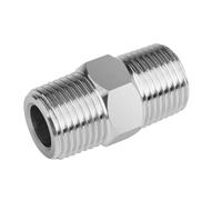1/8 "1/4" 3/8 "1/2" 3/4 "1" NPT rosca macho 304 tetina de acero inoxidable conector de instalación de tuberías de alta presión Acoplamiento adaptador(NPT1I4)