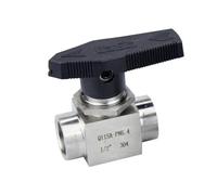 1/8 1/4 3/8 1/2 3/4 1 pulgada BSPP NPT Hembra 304 Válvula de bola de cierre de acero inoxidable 1pc(3/4",BSPP)
