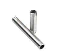 1/8 "1/4" 3/8 "1/2" 3/4 "1" rosca macho boquilla larga adaptador de conector de instalación de tubería de acero inoxidable 304(100mm,1/4")