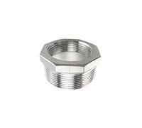 1/8 "1/4" 3/8 "1/2" 3/4 "1" SS304 Accesorios Reductores De Tubería Acero Inoxidable Casquillo Reductor Hexagonal Accesorio Hilo Macho A Hembra(DN8XDN15)