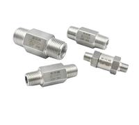 1/8 "1/4" 3/8 "1/2" 3/4 BSP válvula de retención macho igual sin retorno unidireccional acero inoxidable 304 agua Gas aceite(1/8")