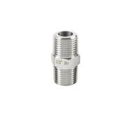 1/8" 1/4" 3/8" 1/2" 3/4" NPT BSPT Boquilla hexagonal | Accesorios de tubería con rosca macho igual/reductor de acero inoxidable 304(BSPT 1/8 to 1/4)