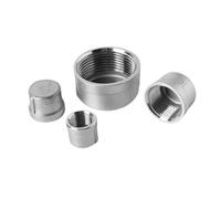 1/8 "1/4" 3/8 "1/2" - 4 "NPT tapa de extremo hembra 201/304/316 conector de acero inoxidable accesorio de tubería agua Gas 225 PSI(SS201,NPT_3")