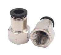 1/8 "1/4" 3/8 "1/2" NPT macho hembra 1/8 "- 5/8" pulgadas tubo OD codo neumático empuje for conectar el conector de liberación rápida del conector de aire(PCF BSPT,6.35MM 1L4 INCH_1/8")