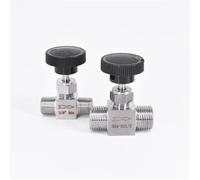 1/8 1/4 3/8 1/2 pulgada grúa de válvula de aguja macho 304 acero inoxidable 1Pcs(1/4",BSP)