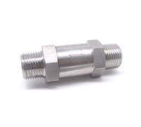 1/8 1/4 3/8 1/2 pulgadas BSP NPT macho a válvula de retención 1 vía sin retorno en línea 304 acero inoxidable útil(Npt,45293)
