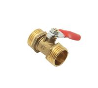 1/8 "1/4" 3/8 "1/2" rosca macho hembra latón agua aceite gas tubería corte válvula de bola accesorios conector neumático controlador manija(Male 1/4")