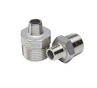 1/8" 1/4" - 4" NPT BSPT macho reductor 201 304 316 Adaptador de plomada de acoplador de boquilla hexagonal inoxidable(SS201,1-1L4 TO 1 INCH_NPT)