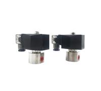 1/8" 1/4" Normally Close High Pressure Solenoid Water Valve 304 Stainless Steel 220V DC 12V/24V Orifice 1.2mm/2mm 200bar/100bar(1/8",DC24V_2MM 100BAR)