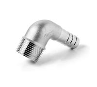 1/8" -2 "BSPT External Thread 6 8 10 12 14 15-50mm Barb Hose Elbow 90 Degrees 304 Stainless Steel Pipe Fitting Connector,SS304,1,1l4 inch,32mm