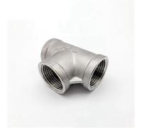 1/8'' - 2'' NPT Female Thread 304 Stainless Steel Equal 3 Ways Tee Type Pipe Fitting SS304 Joint Connector,NPT thread, 1,1/4"