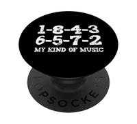 1-8-4-3-6-5-7-2 Mi Tipo de música 18436572 V8 Big Block PopSockets PopGrip Adhesivo