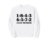 1-8-4-3-6-5-7-2 Miembro del Club 18436572 Orden de despido Big Block Sudadera