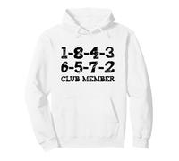 1-8-4-3-6-5-7-2 Miembro del Club 18436572 Orden de despido Big Block Sudadera con Capucha