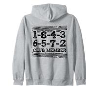 1-8-4-3-6-5-7-2 Miembro del Club 18436572 Orden de despido Big Block Sudadera con Capucha