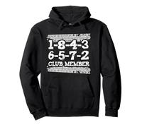 1-8-4-3-6-5-7-2 Miembro del Club 18436572 Orden de despido Big Block Sudadera con Capucha