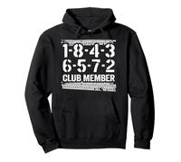 1-8-4-3-6-5-7-2 Miembro del Club 18436572 Orden de despido Big Block Sudadera con Capucha