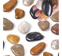 1,8 kg de piedras, piedras decorativas de 3 - 5 cm, piedras para jardín, piedras decorativas pulidas, piedras decorativas para jarrones, piedras decorativas naturales, piedras de jardín, piedras