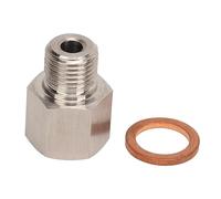 1/8 npt Femenino a M10 x 1.0 Adaptador de remitente masculino, converter de rosca de acero inoxidable conector de fuga para la instalación del sensor automotriz de automóvil