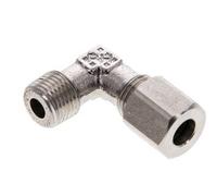 1/8'' NPT Macho x 6LL Acero inoxidable Codo de 90 grados Anillo de corte 100 Bar DIN 2353